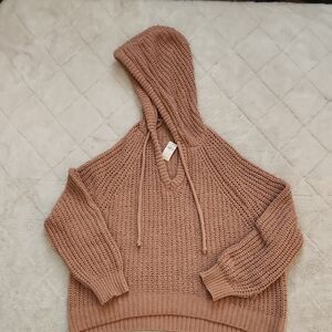 Aerie Chenille Sweater With Hood